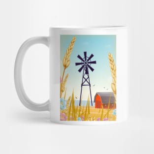 Farmyard Windmill Mug